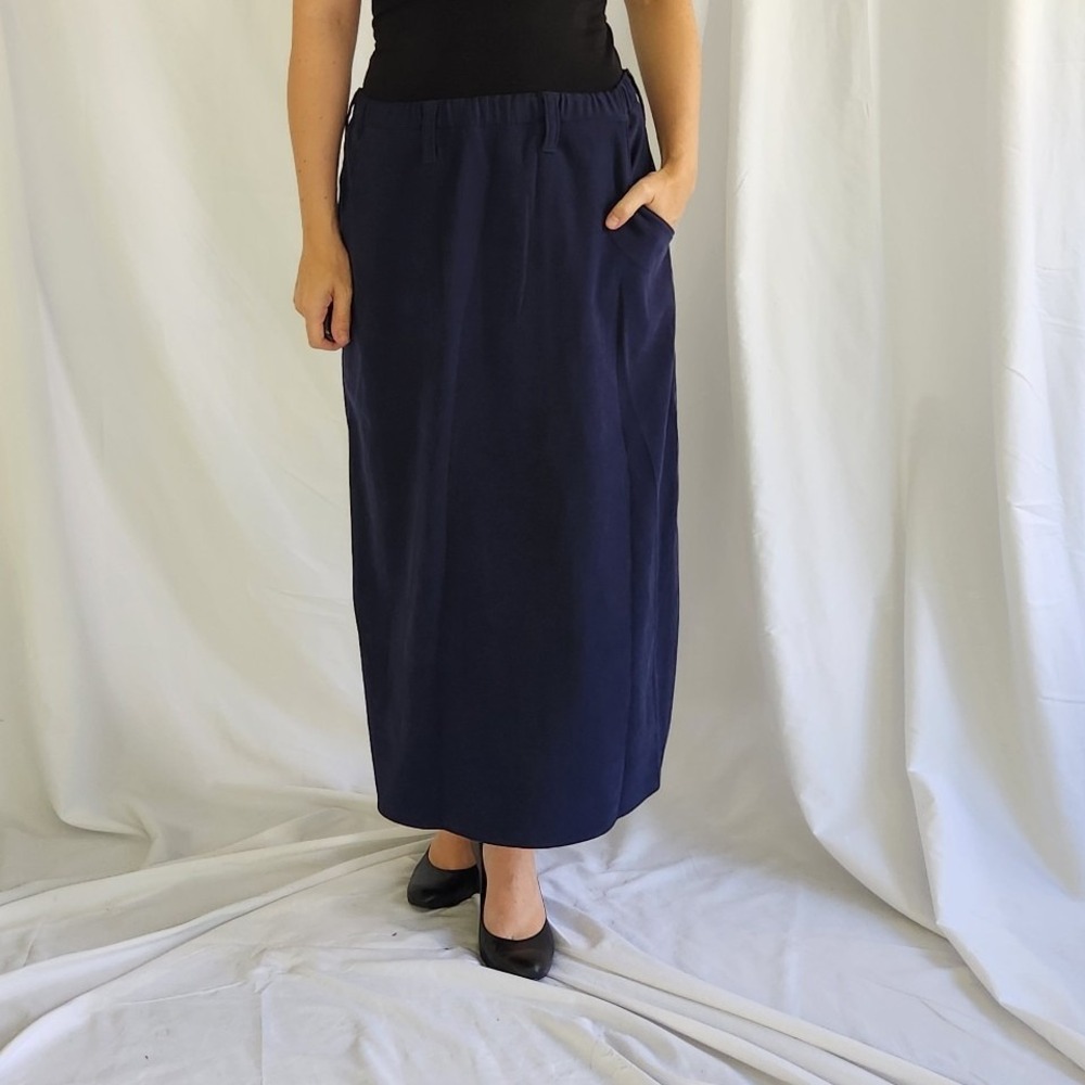 90s(?) Home‎ Made Blue Skirt
